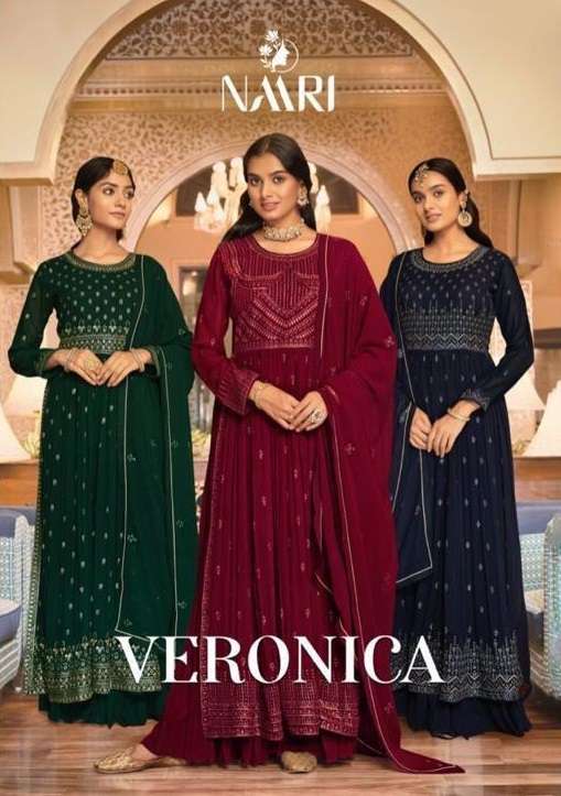 NAARI VERONICA NAYRA CUT TOP BOTTOM WITH DUPATTA WEDDING COLLECTION