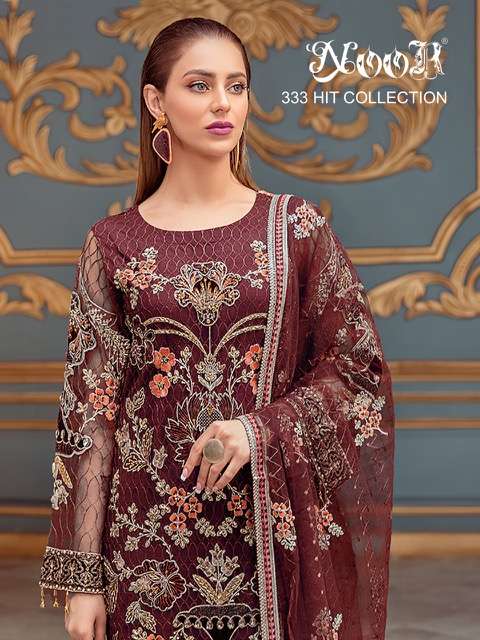 NOOR 333 HIT COLOUR GEORGETTE PAKISTANI SUIT COLLECTION 2022
