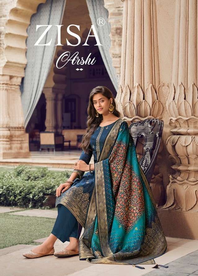 ZISA ARSHI DOLA JAQUARD SALWAR SUITS BY MEERA TRENDZ