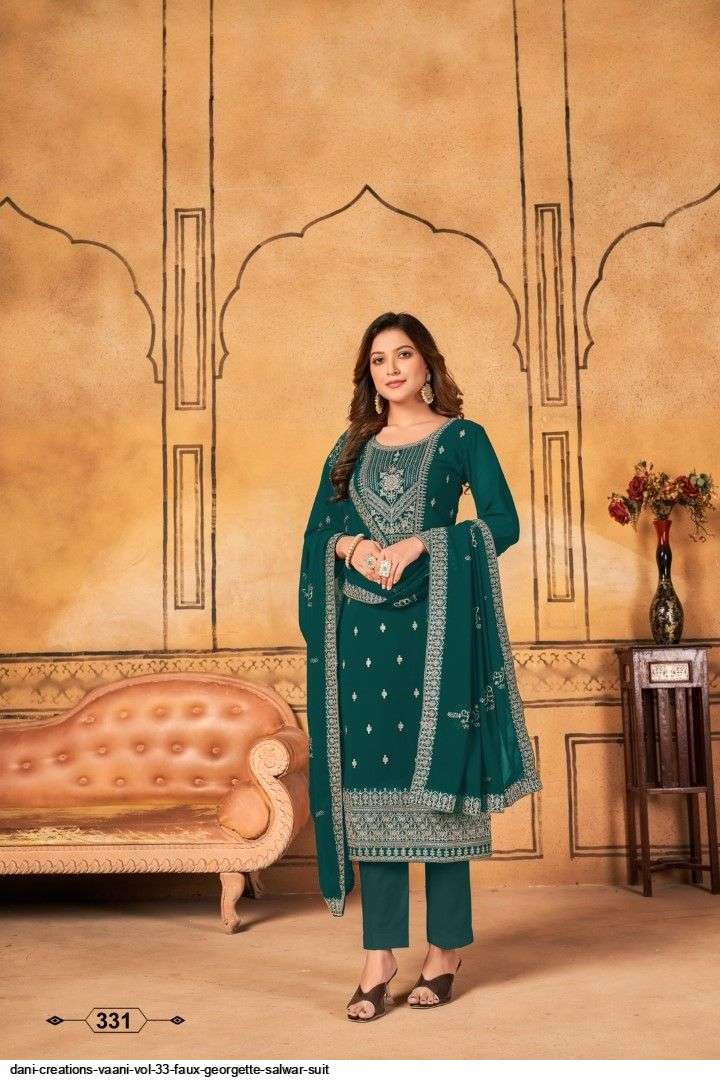 DANI CREATIONS VAANI VOL 33 FAUX GEORGETTE SALWAR SUIT
