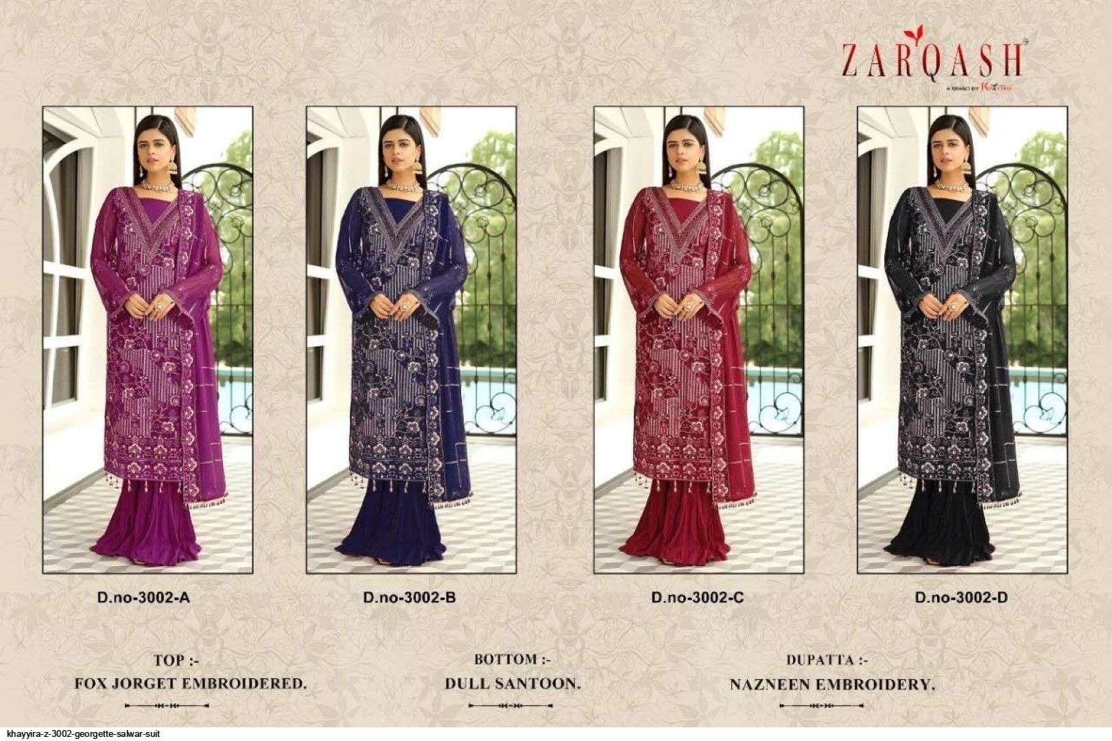 KHAYYIRA Z 3002 GEORGETTE SALWAR SUIT