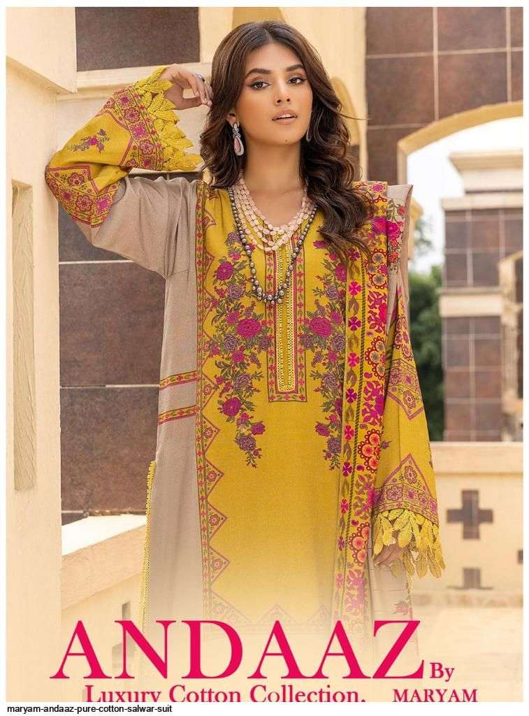 MARYAM ANDAAZ PURE COTTON SALWAR SUIT