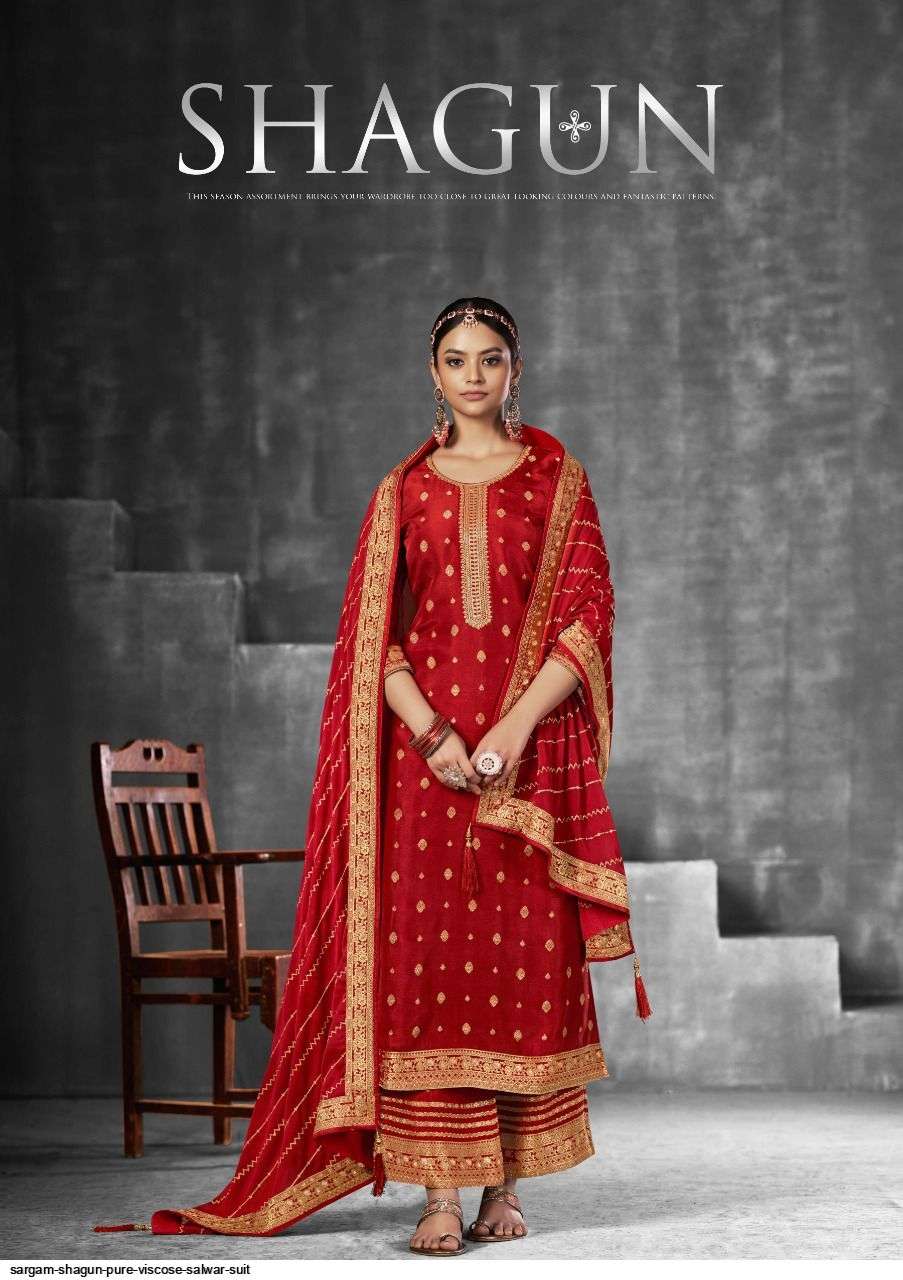 SARGAM SHAGUN PURE VISCOSE SALWAR SUI