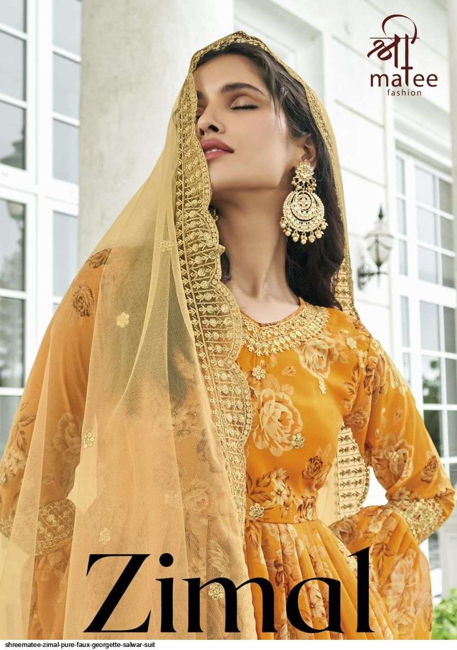 SHREEMATEE ZIMAL PURE FAUX GEORGETTE SALWAR SUIT