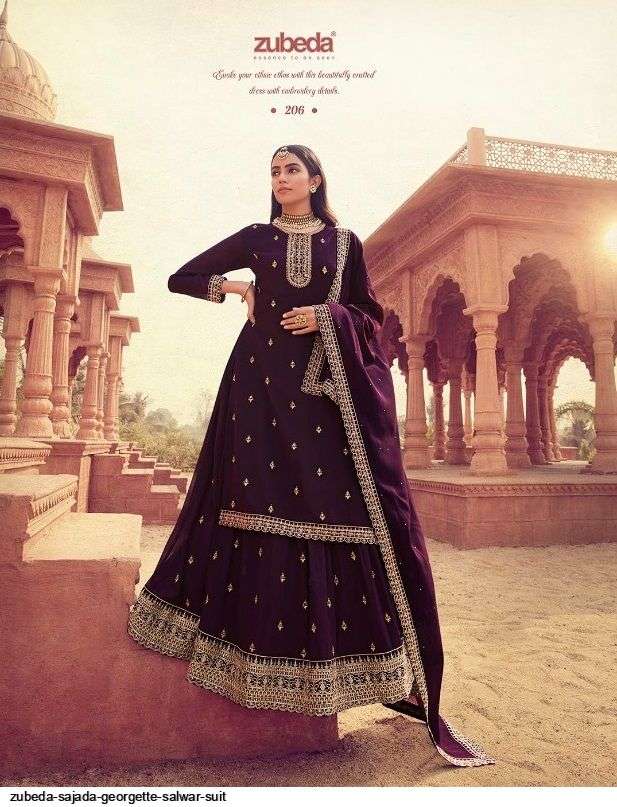 ZUBEDA SAJADA GEORGETTE SALWAR SUIT