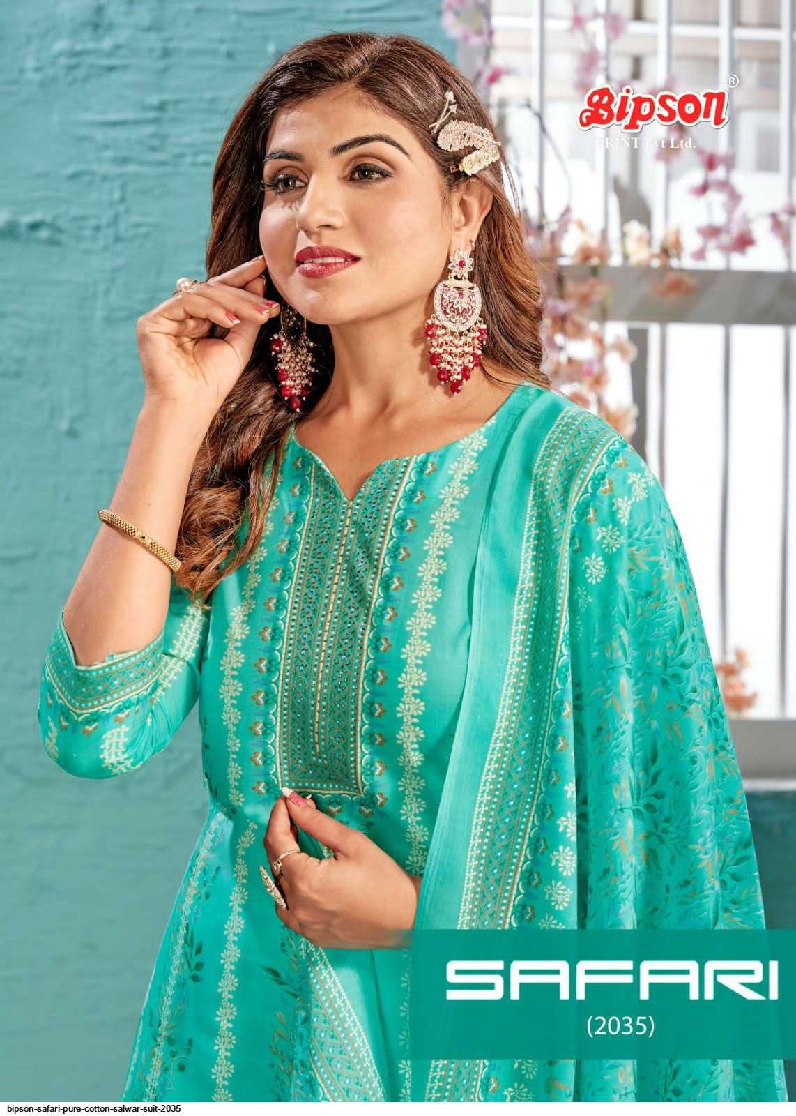 BIPSON SAFARI PURE COTTON SALWAR SUIT 2035