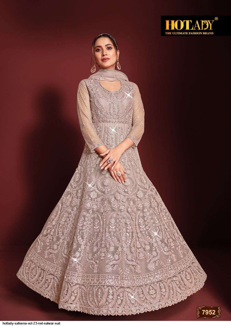 HOTLADY SAFEENA VOL 23 NET SALWAR SUIT
