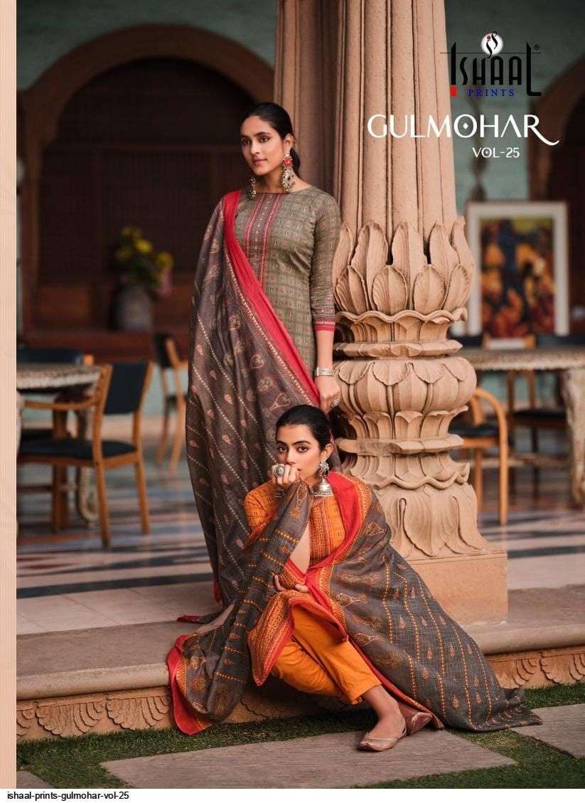 ISHAAL PRINTS GULMOHAR VOL 25 PURE LAWN SUIT