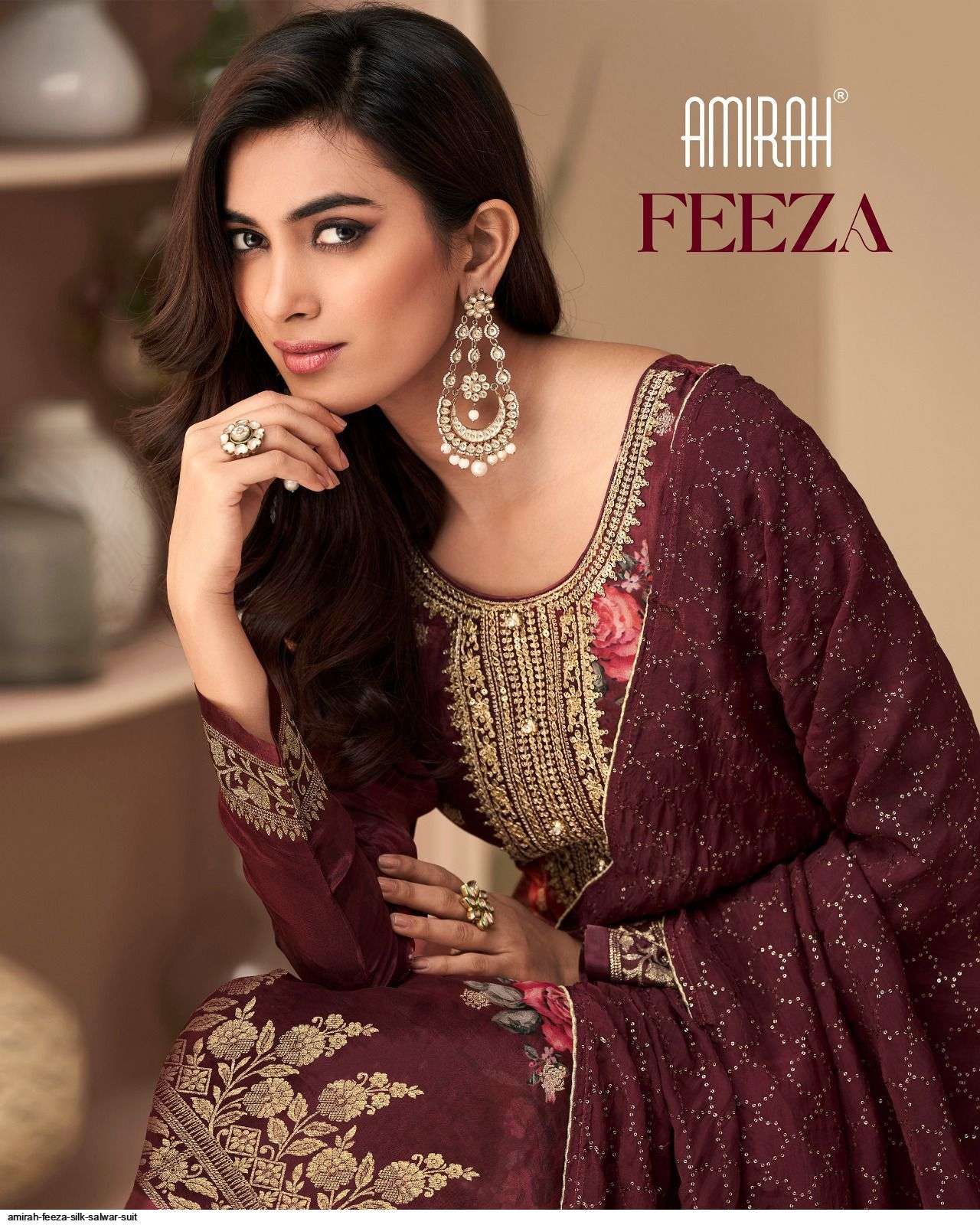 AMIRAH FEEZA SILK SALWAR SUIT