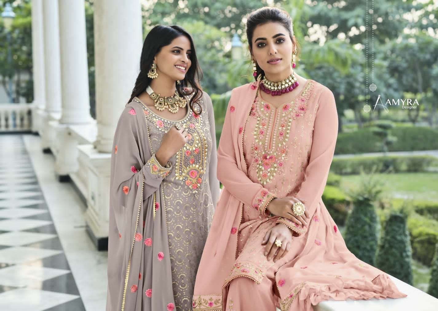 AMYRA DESIGNER SOFIA VOL 3 GEORGETTE EXCLUSIVE EMBRODERY WORK PARTY WEAR SALWAR SUIT WHOLESALE CATALOGUE 