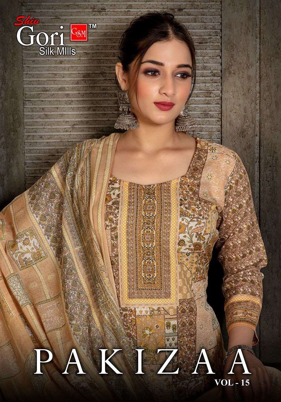 SHIV GORI PAKIZAA VOL 15 15001 TO 15012 SERIES COTTON PRINTED SALWER SUIT SUPPLIER AT BEST RATE 