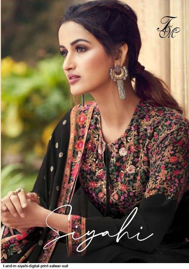 T AND M SIYAHI DIGITAL PRINT SALWAR SUIT