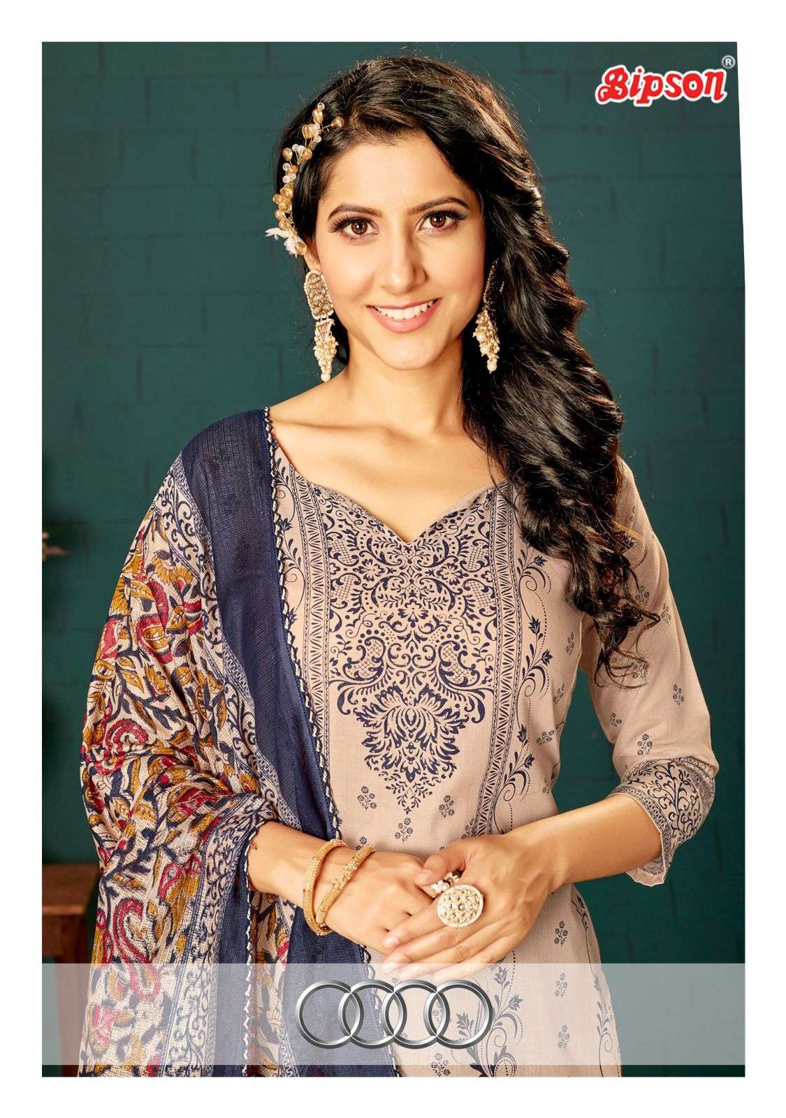 BIPSON AUDI 2103 PURE COTTON PRINTED SALWAR SUITS