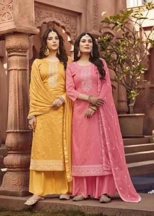 KALARANG LEEN 10641 TO 10646 SERIES JAM SILK COTTON SALWER SUIT COLLECTION SURAT 