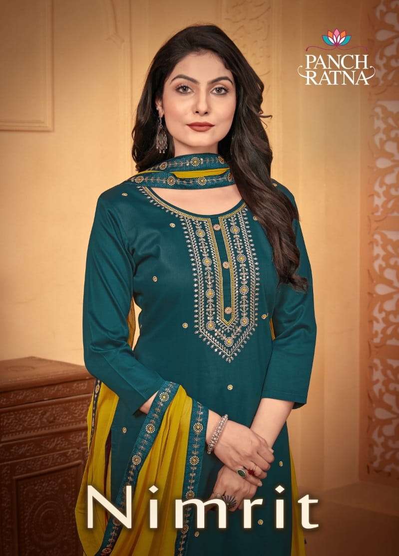 PANCH RATNA NIMRIT JAM SILK SALWAR SUITS