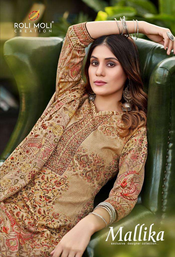 ROLI MOLI CREATION MALLIKA 1001 TO 1008 SERIES PRINTED SALWER SUIT CATALOGUE 2023