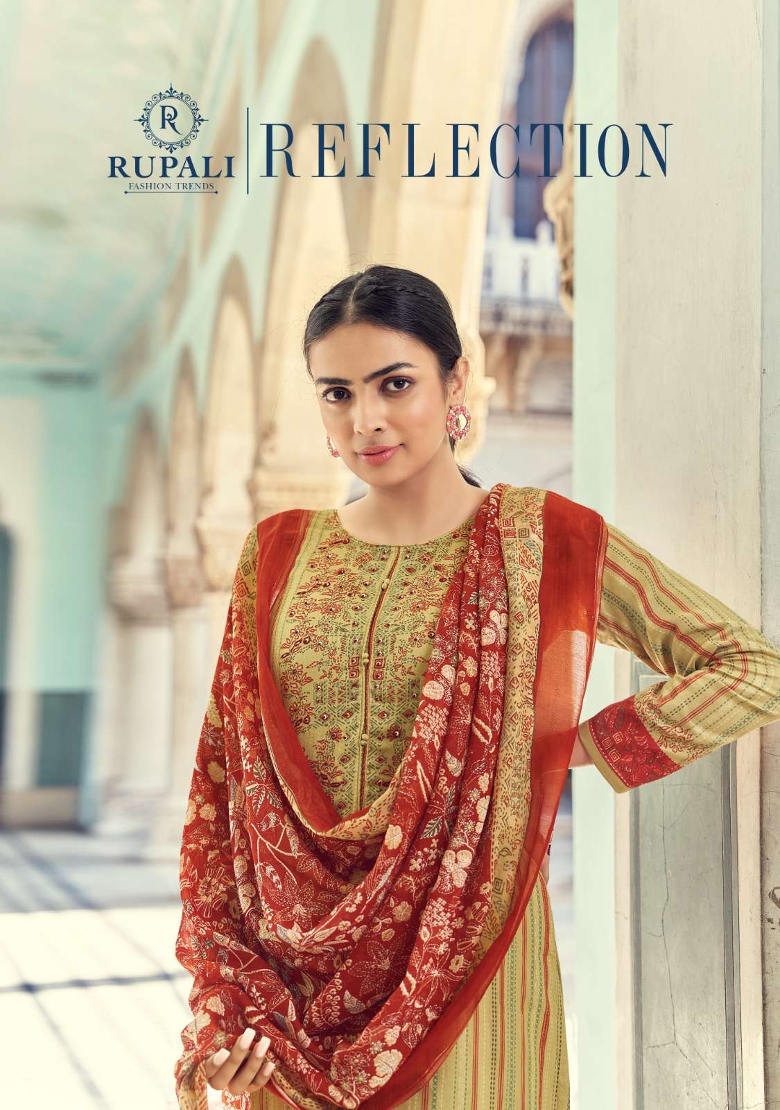 RUPALI FASHION TRENDZ PRESENTS REFLECTION PURE JAAM SATIN  PRINTED SUIT 