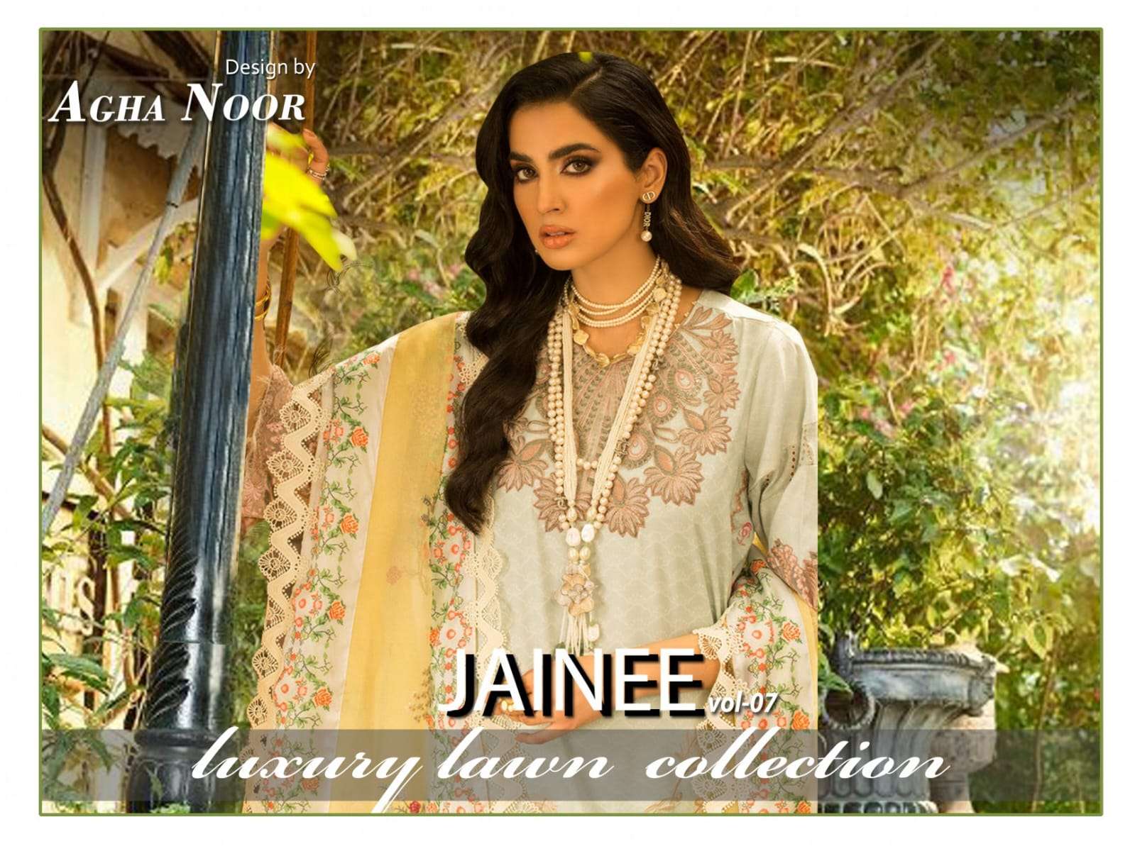 AGHA NOOR JAINEE VOL 7 LUXURY LAWN PAKISTANI SALWAR SUITS
