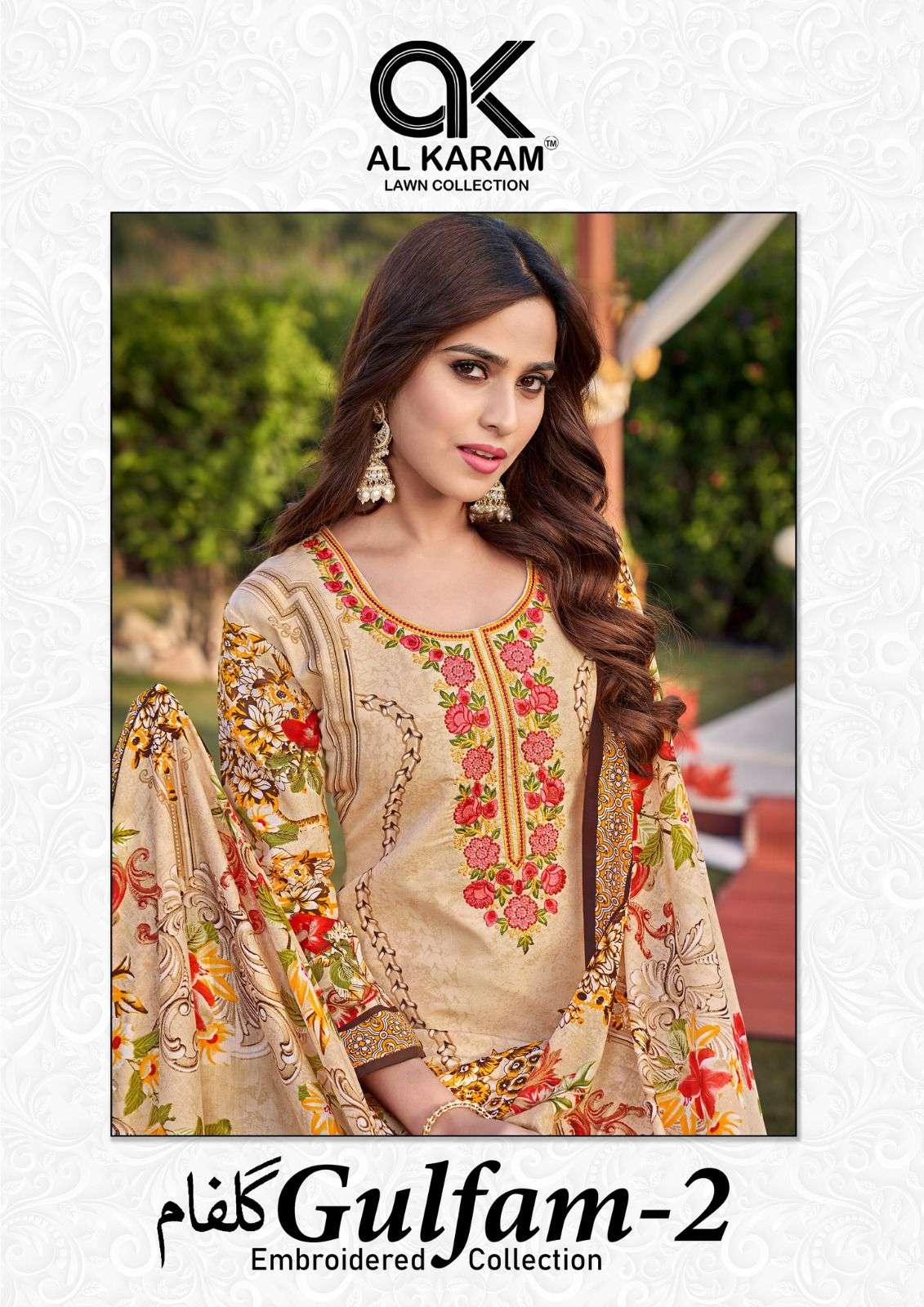AL KARAM GULFAM VOL 2 COTTON DIGITAL PRINTED KARACHI SUITS SURAT