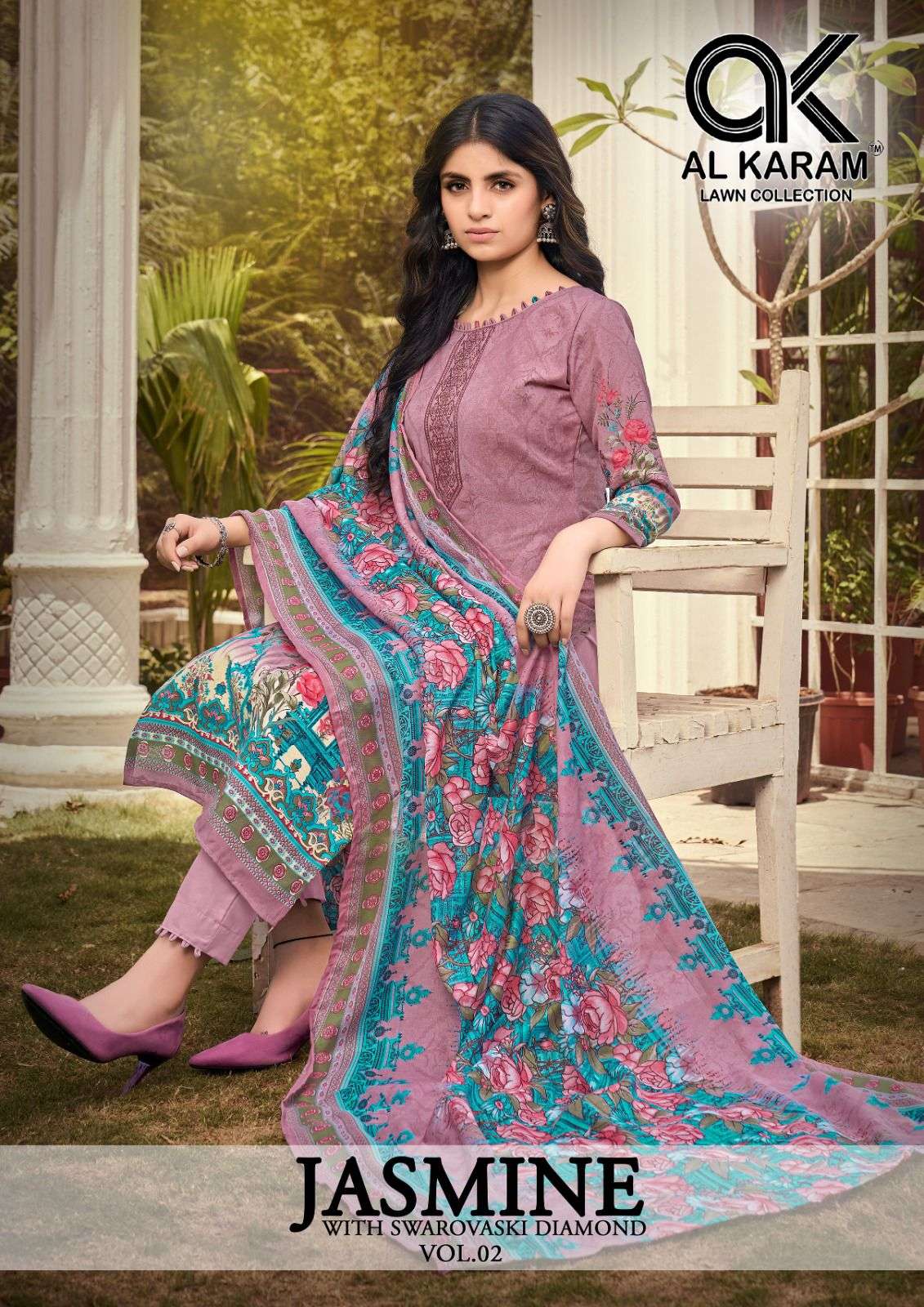 AL KARAM JASMINE VOL 2 SOFT COTTON DIGITAL PRINT KARACHI SUITS