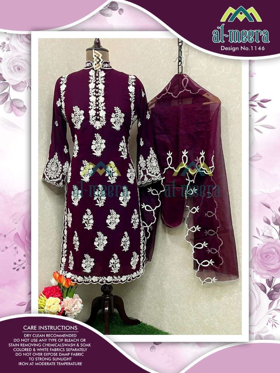 AL-MEERA  D.NO-1146 LUXURY PRET COLLECTION DESIGN BY QUEEN STUDIO 