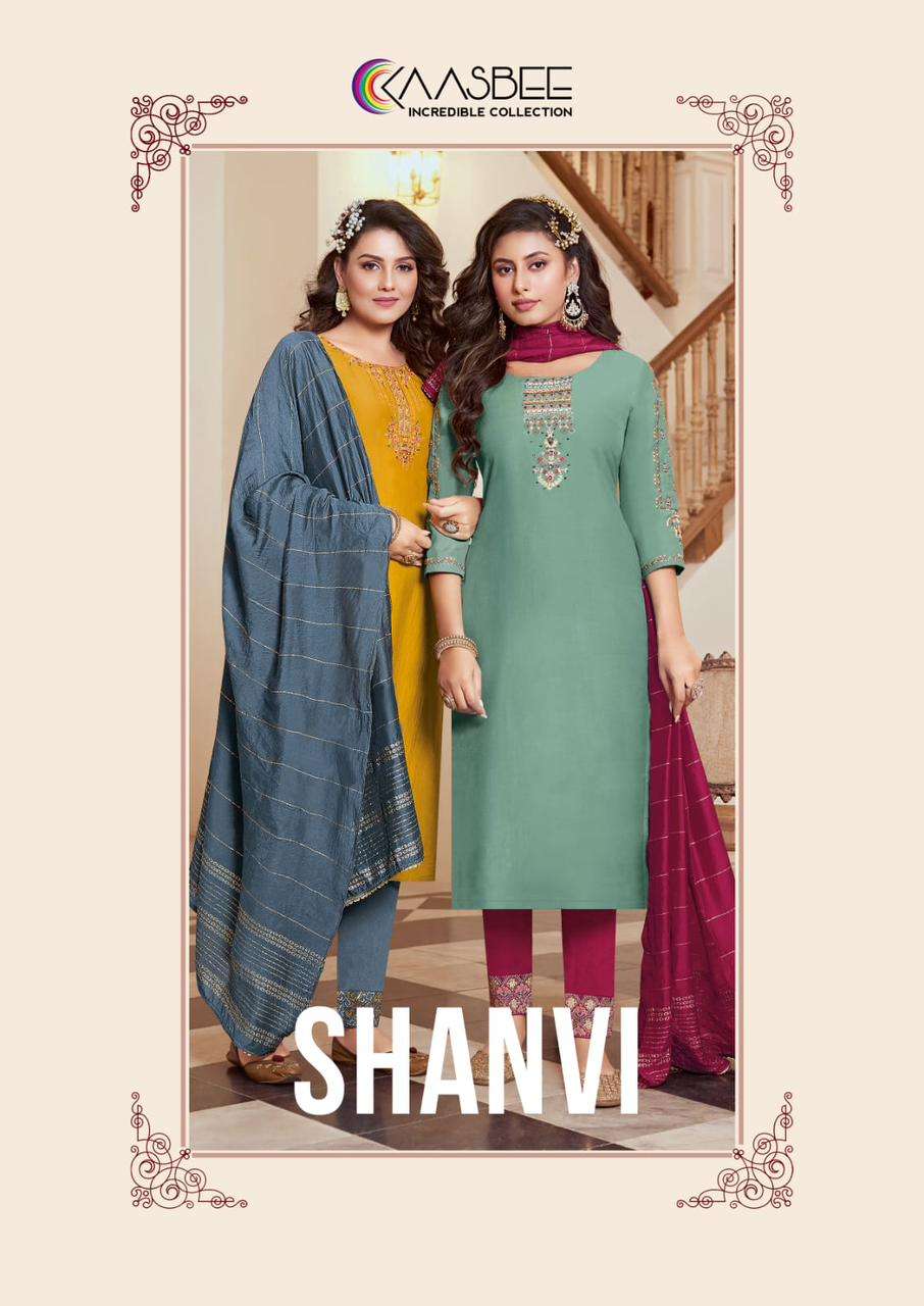Buy Kaasbee Shanvi Trending Ready Made Kurti Pant With Dupatta Collection