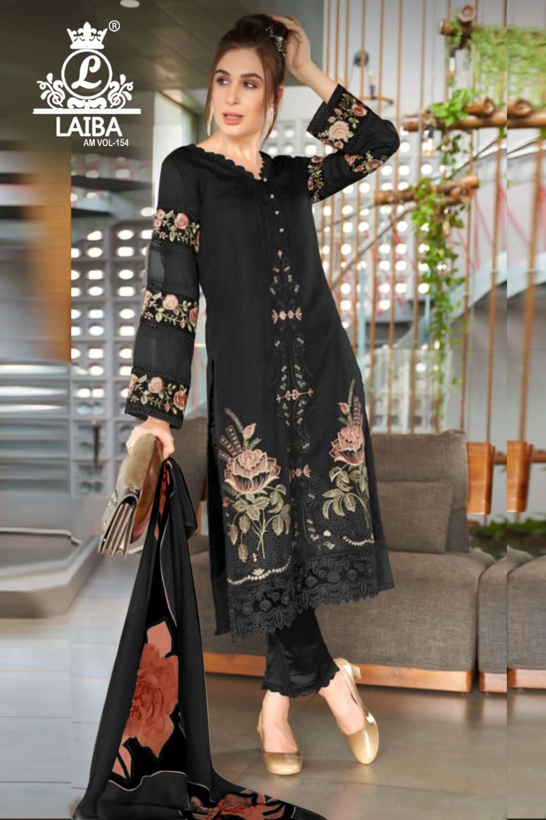 Laiba Designer Full Sleeve Ladies Pure Georgette Party Wear Kurti with  Palazzo Pants, Size: XL,XXL, Wash Care: Handwash at Rs 950 in Surat