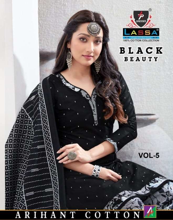 LASSA BLACK BEAUTY VOL 5 COTTON PATIYALA SUITS