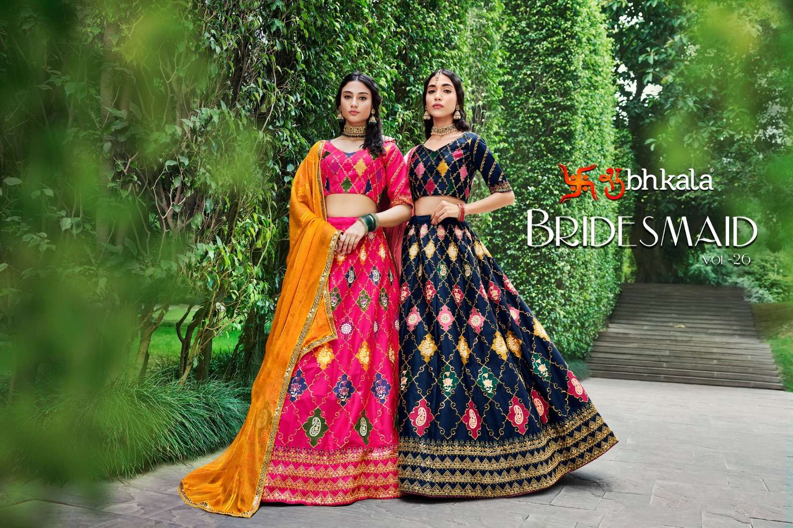 SHUBHKALA PRESENT BRIDESMAID VOL-26 EXCLUSIVE SEMI STICH LEHENGA CHOLI COLLECTION