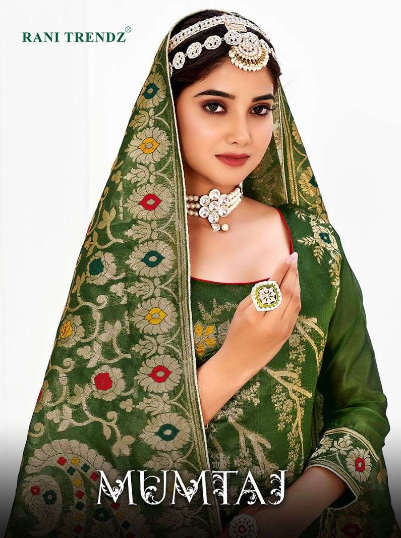 RANI TRENDZ PRESENTS MUMTAZA ORGANZA SALWAR SUIT COLLECTION