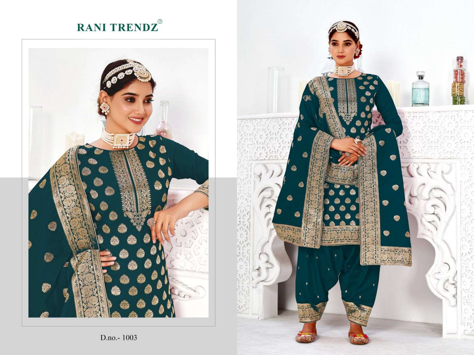 RANI TRENDZ PRESENTS SHAMA-8 ORGANZA SALWAR SUIT COLLECTION