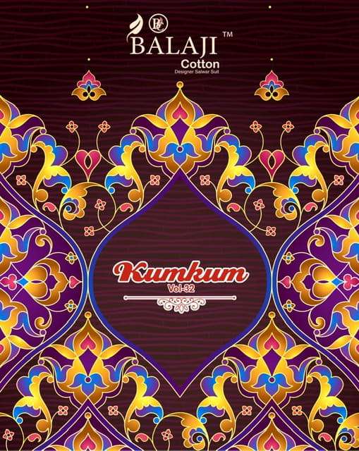 BALAJI COTTON PRESENT KUMKUM VOL 32 COTTON READYMADE SUIT COLLECTION