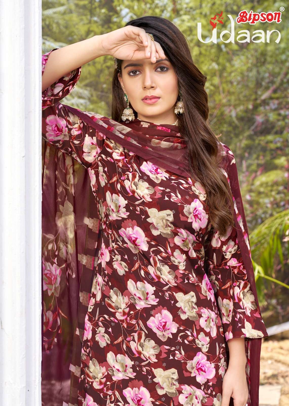 BIPSON PRESENT UDAAN 2161 FRENCH CREPE SALWAR SUIT COLLECTION