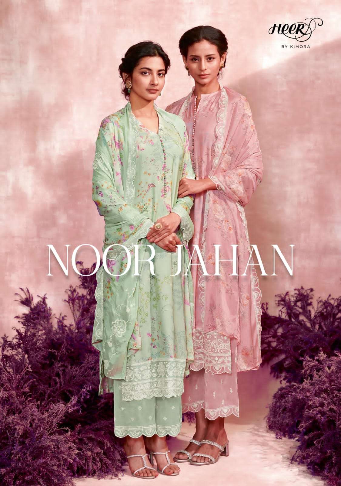 KIMORA HEER PRESENT NOOR JAHAN CRAFTING DIGITAL PRINT WORK SUIT COLLECTION