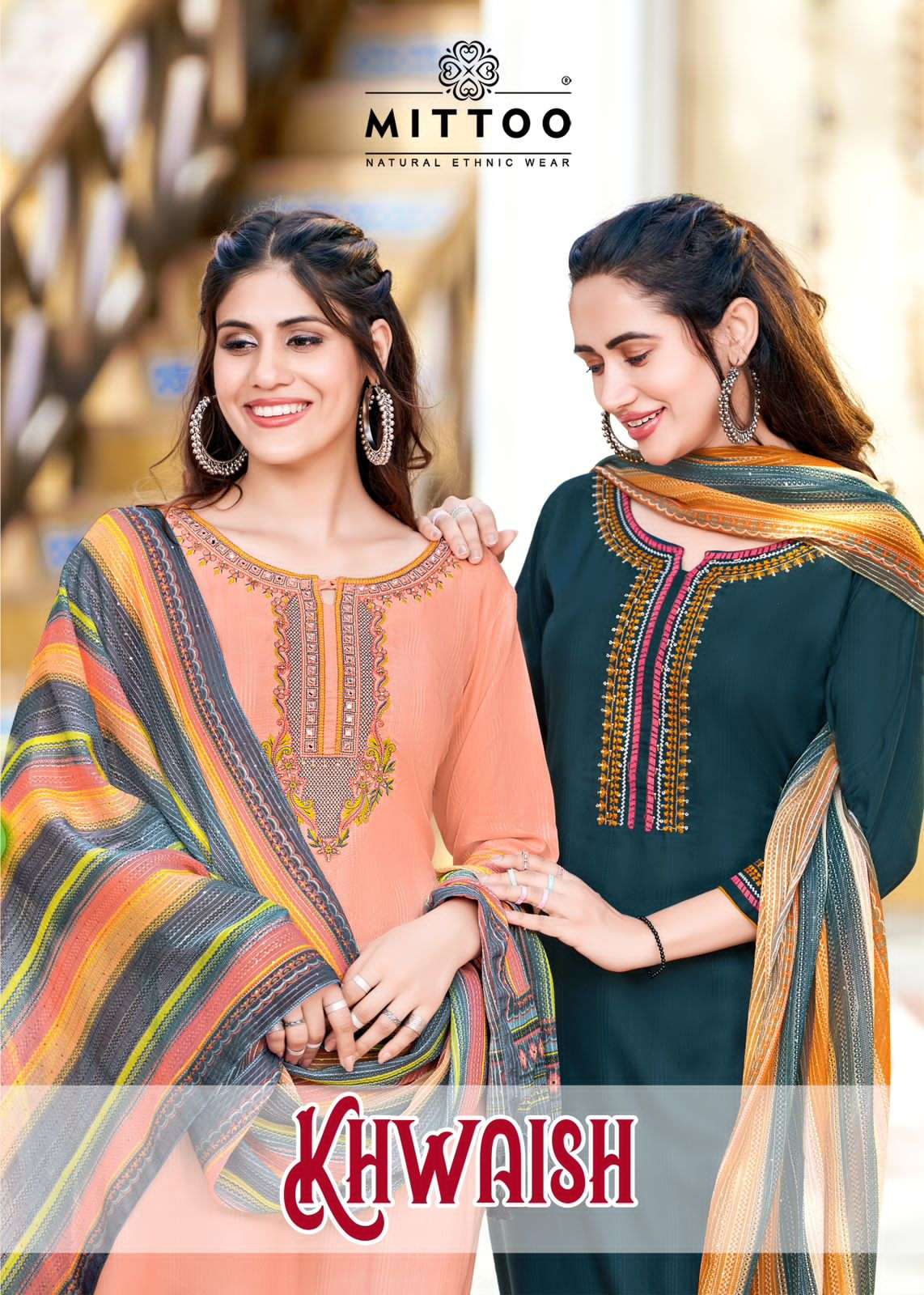 MITTO KHWAISH RAYON TOP BOTTOM WITH DUPATTA WHOLESALER SUPPLIER SURAT 