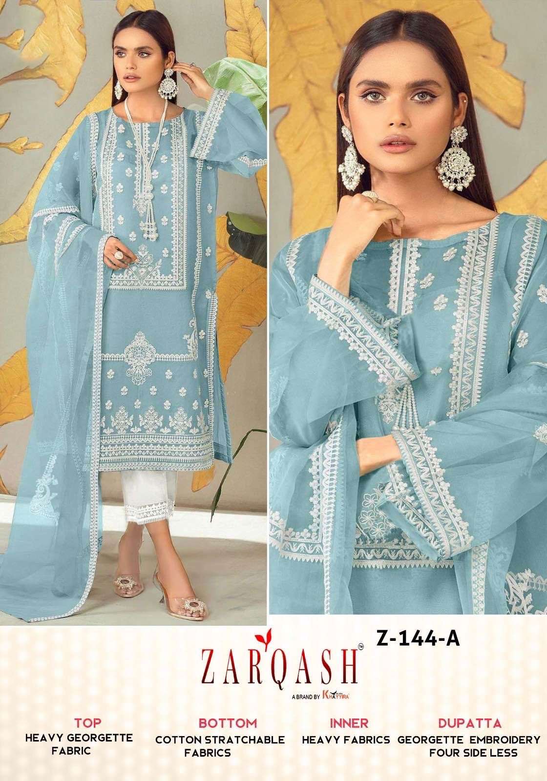 ZARQASH Z-144 READYMADE HEAVY GEORGETTE COLLECTION