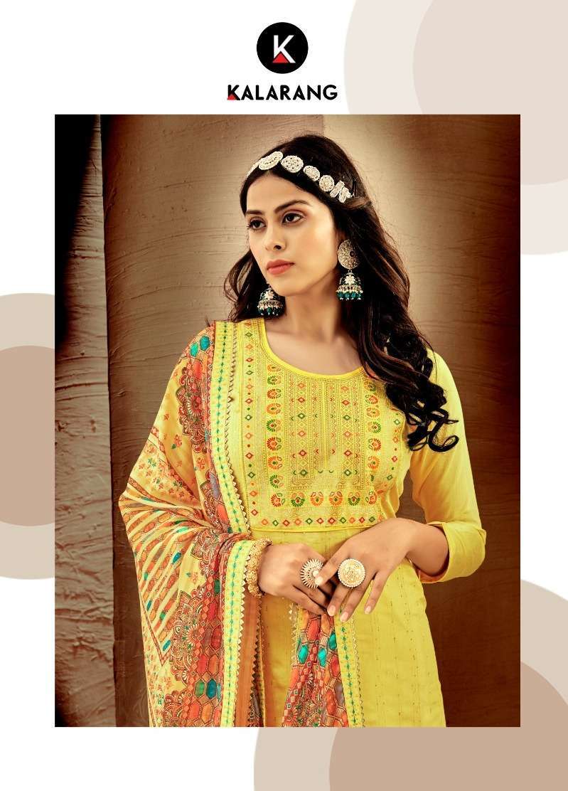 KALARANG CHAMELI UNSTITCH SALWER SUIT COLLECTION WHOLESALE PRICE SURAT