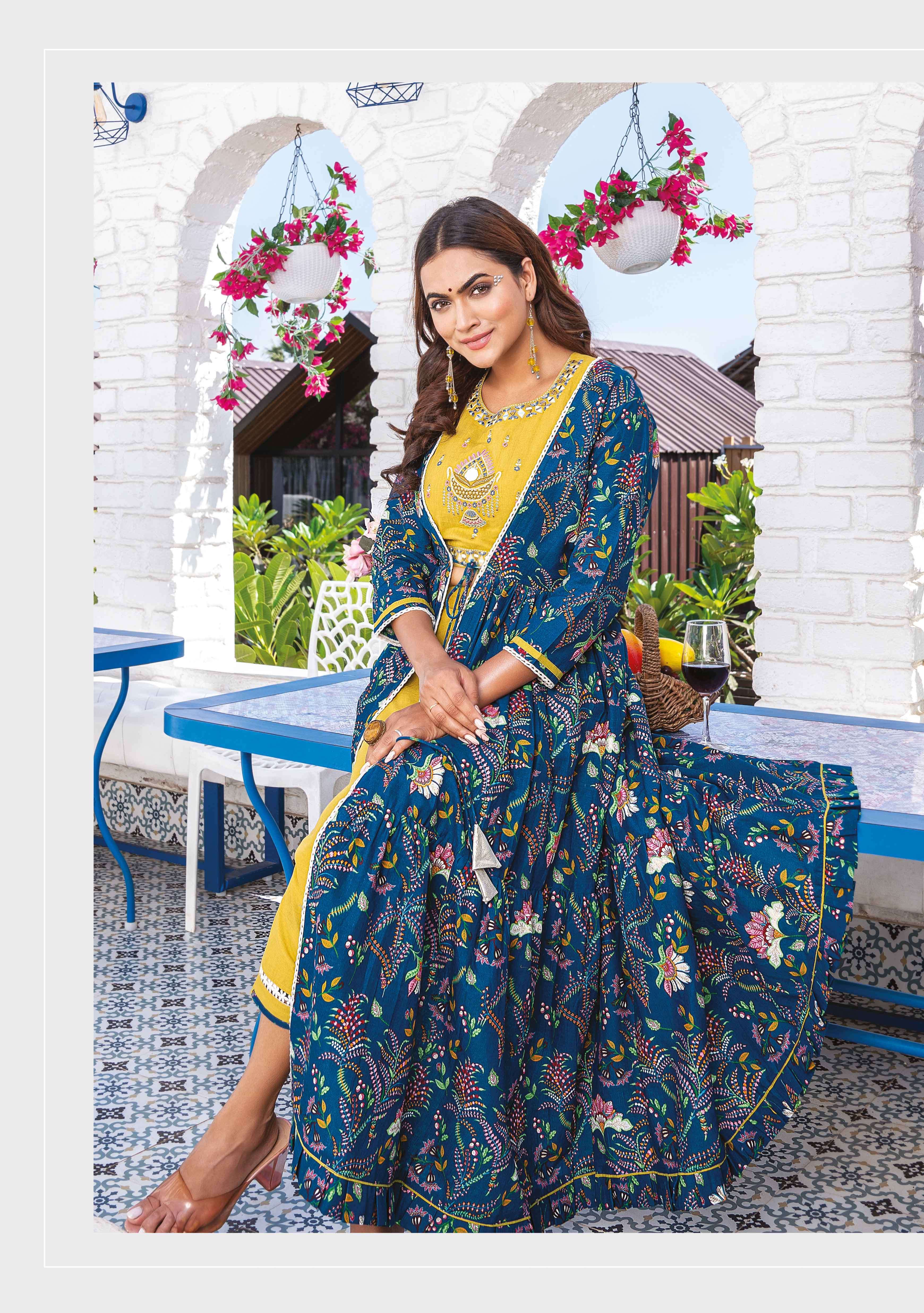 KIANA HOUSE OF FASHION PRESENT RANGREZ PREMIUM TOP & CROP KURTI COLLECTION 