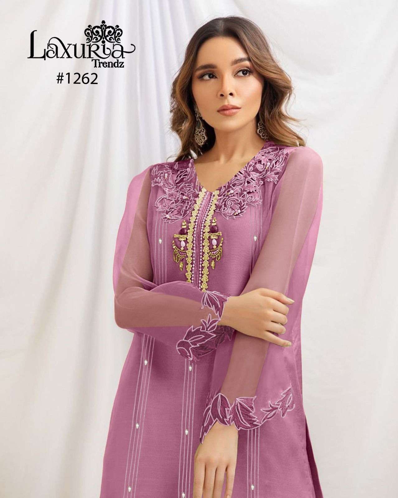 LUXURIA TRENDZ PRESENT D. N-1262 READYMADE PAKISTANI SUIT COLLECTION