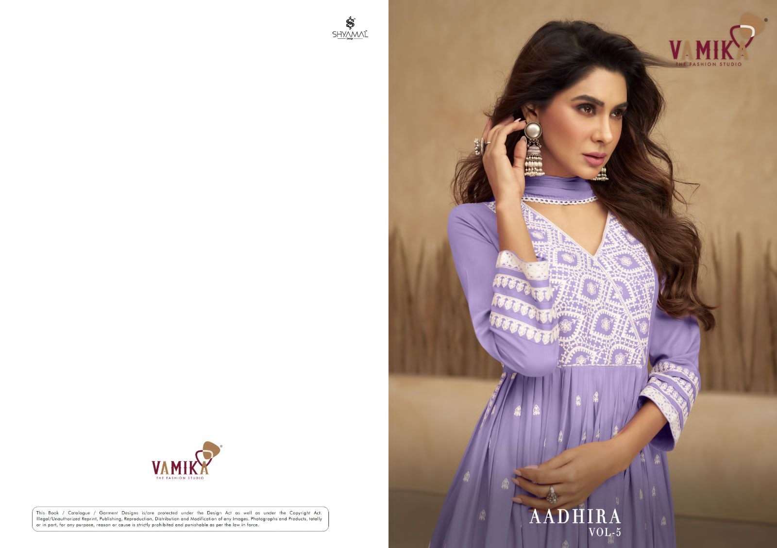 VAMIKA PRESENT AADHIRA VOL-5 PURE RAYON PREMIUM COLLECTION
