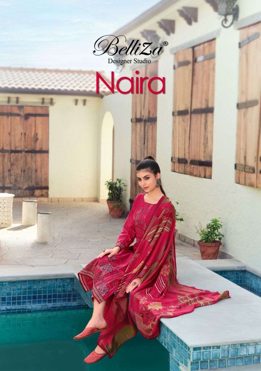 BELLIZA NAIRA 792 SERIES DIGITAL PRINT PURE COTTON SUIT COLLECTION