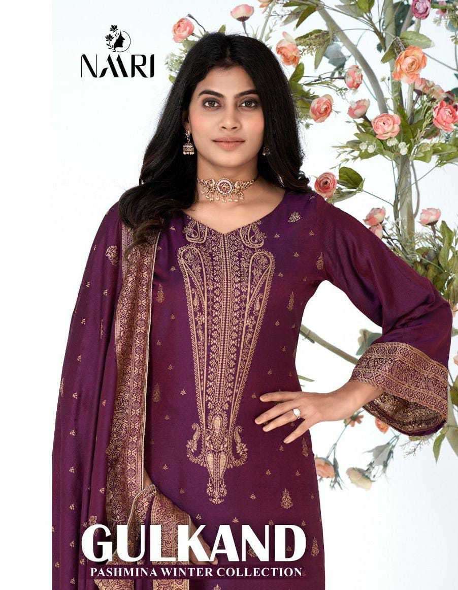 NAARI GULKAND PASHMINA WINTER SUIT COLLECTION WHOLESALE PRICE 2023