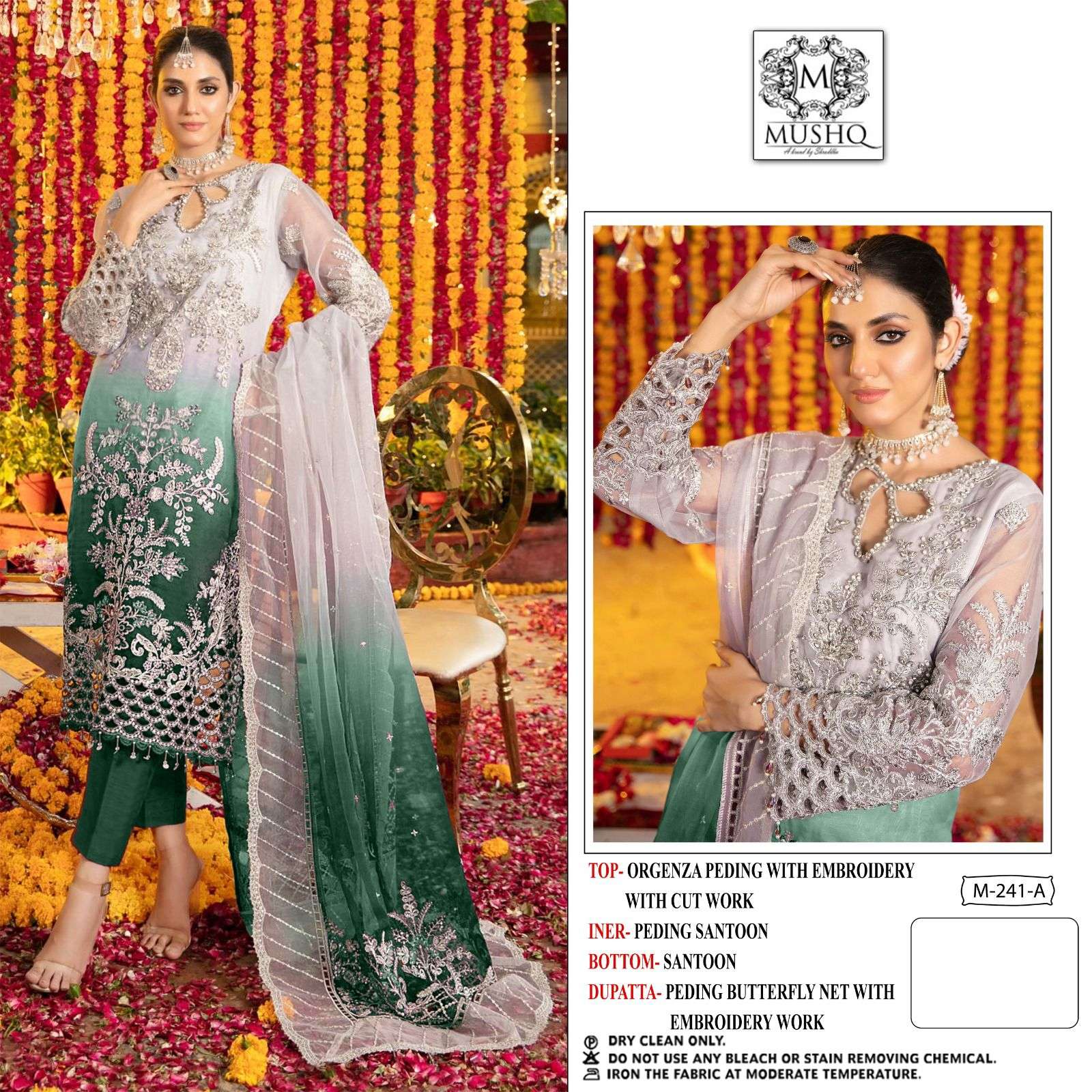 Buy DotPotFashion Women's Net Semi Stitched Pakistani suit For Wedding (NEW  PAKISTANISuit SF204534 Light Green Free Size) at Amazon.in