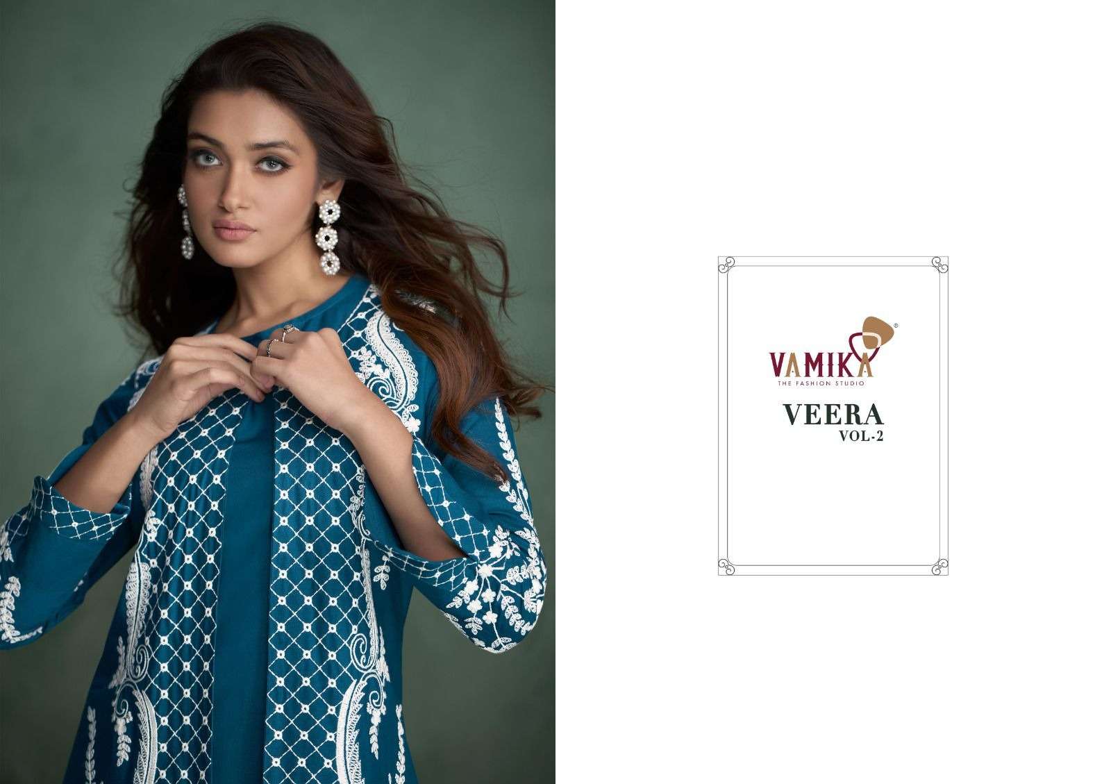 VAMIKA PRESENT VEERAVOL-2 PREMIUM READYMADE TOP & PANT COLLECTION