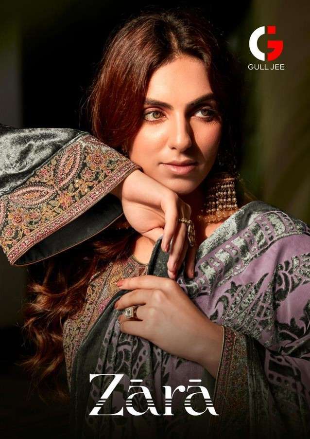 GULL JEE ZARA VISCOSE VELVET EMBROIDERY COLLECTION SUPPLIER SURAT 2023 