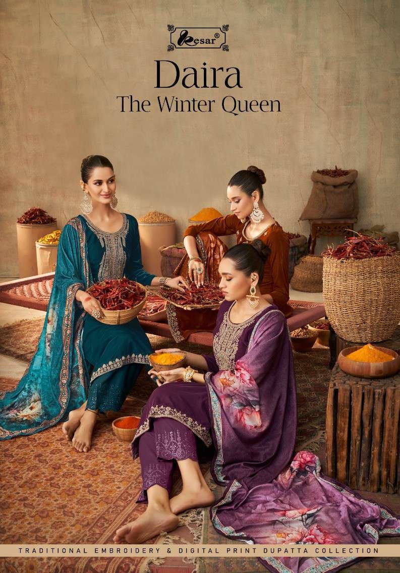 KESAR DAIRA THE WINTER QUEEN VELVET CATALOGUE SUPPLIER 
