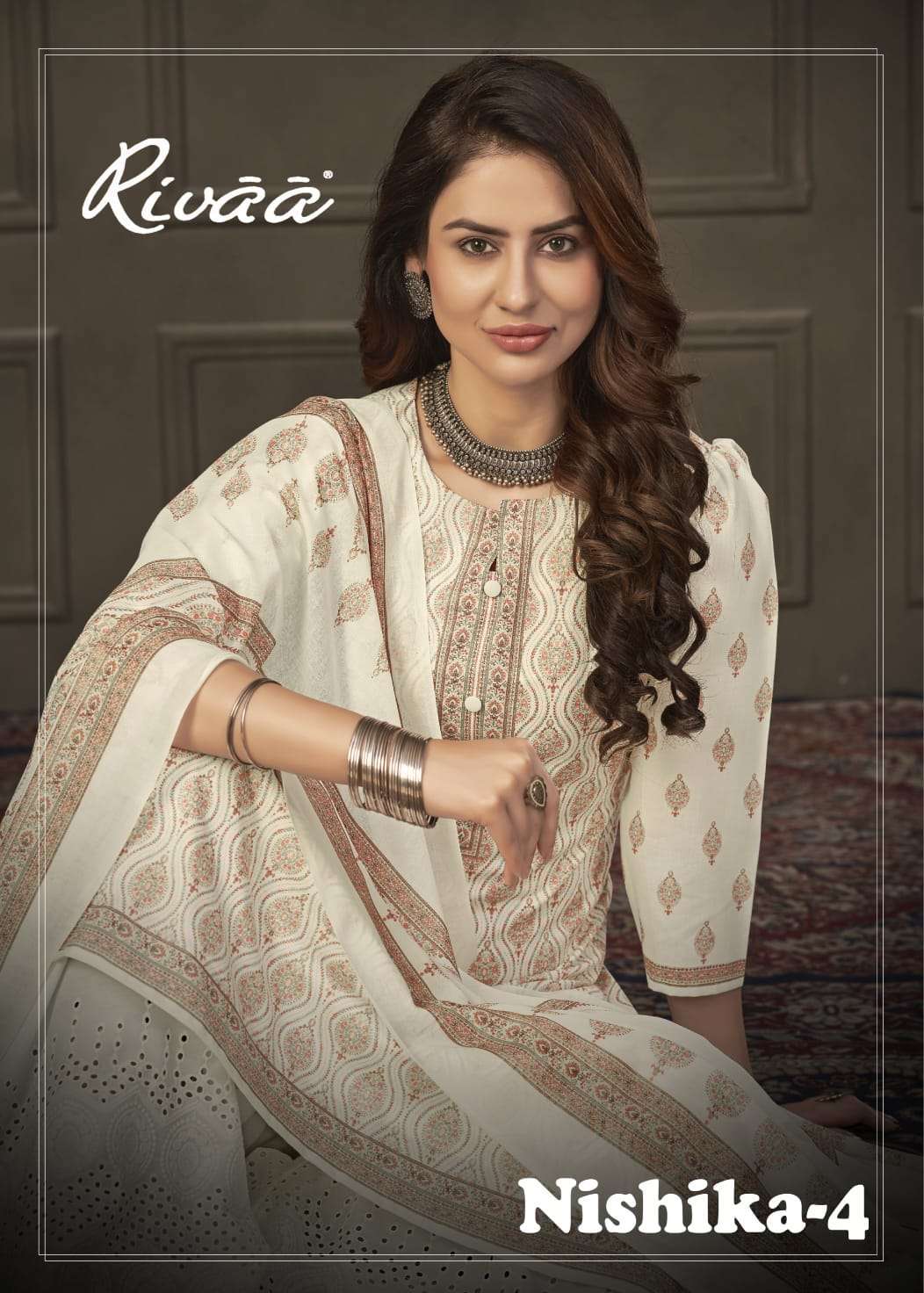 RIVAA NISHIKA VOL 4 PRINTED PASHMINA SUIT CATALOG SUPPLIER 