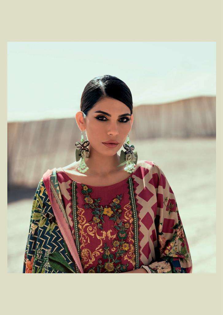Mustard Color Winter Wear Unstitched Pashmina Printed Pakistani Suits –  fashionnaari