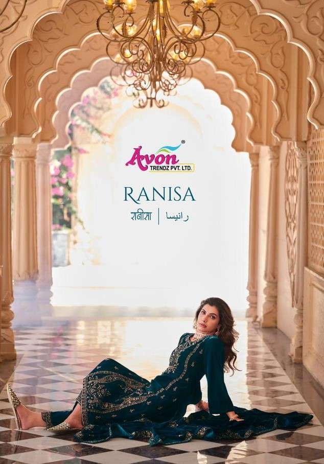 AVON RANISA WEDDING COLLECTION VELVET DESIGNER SUIT COLLECTION SUPPLIER 