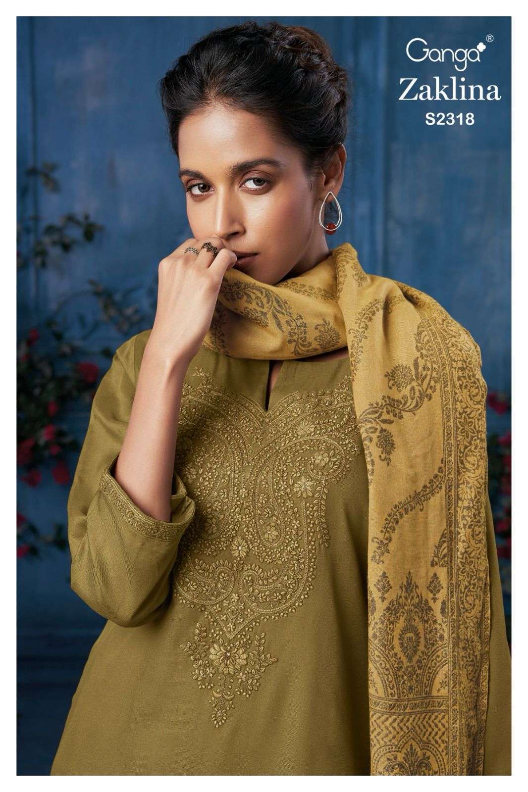 Ganga Fashions Sadhya S2036 Winter Collection Suit S2036-D - Knya Fashion